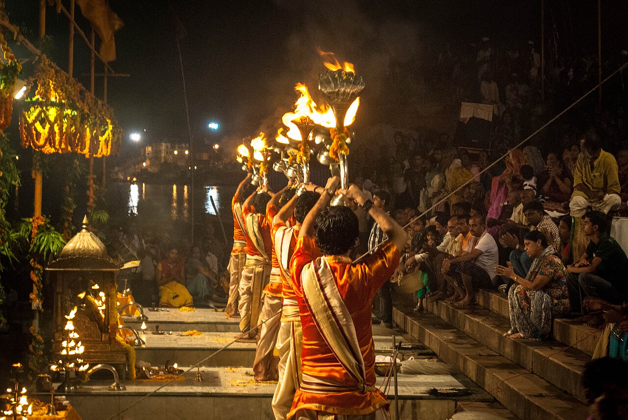 Ganga Aarti at Dashashwamedh Ghat, Varanasi